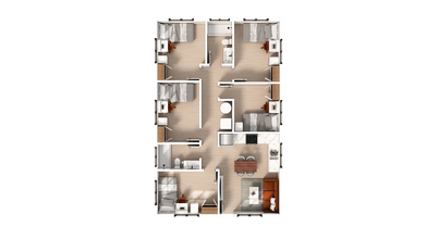 5 Bedroom | 2 Bath Private-Premium floor plan